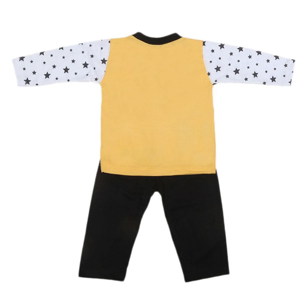Boys Full Sleeves 2 Pcs Suit - Yellow, Kids, Boys Sets And Suits, Chase Value, Chase Value