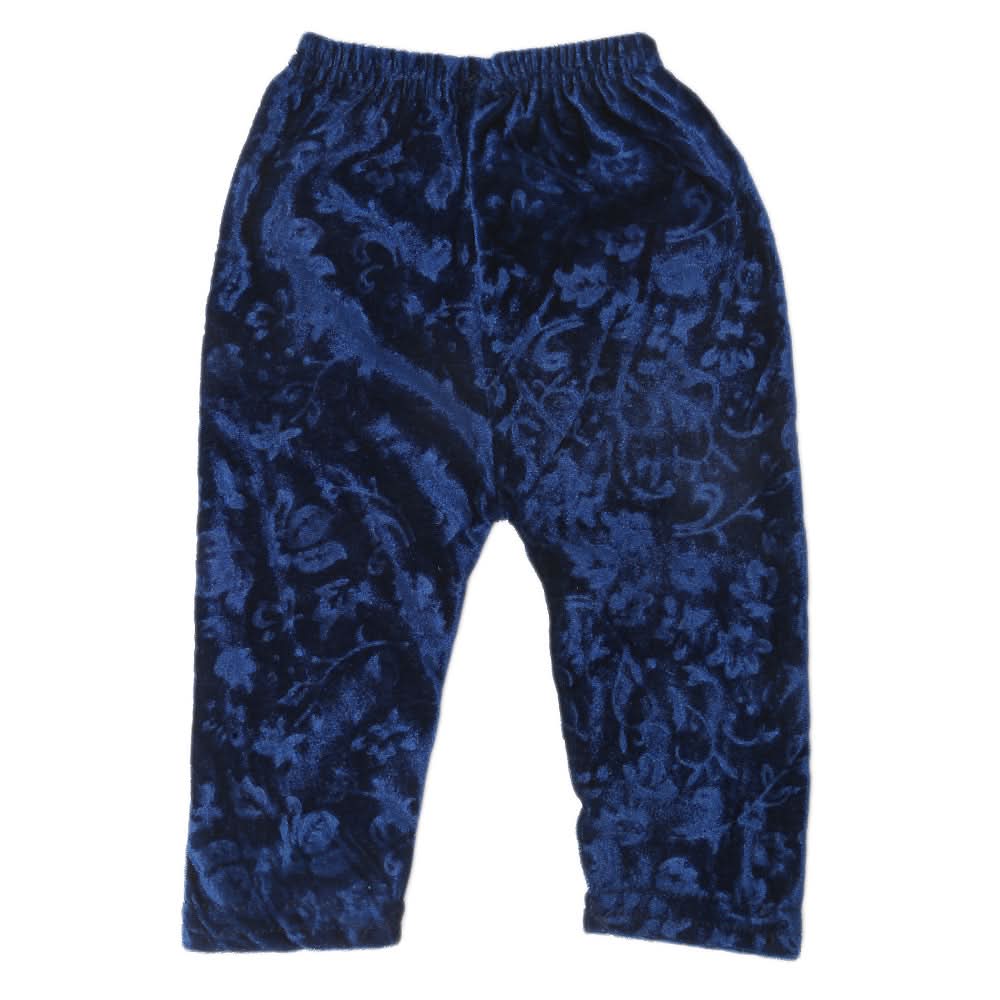 Newborn Girl Velvet Tights - Navy Blue, Kids, NB Girls Shorts Skirts And Pants, Chase Value, Chase Value