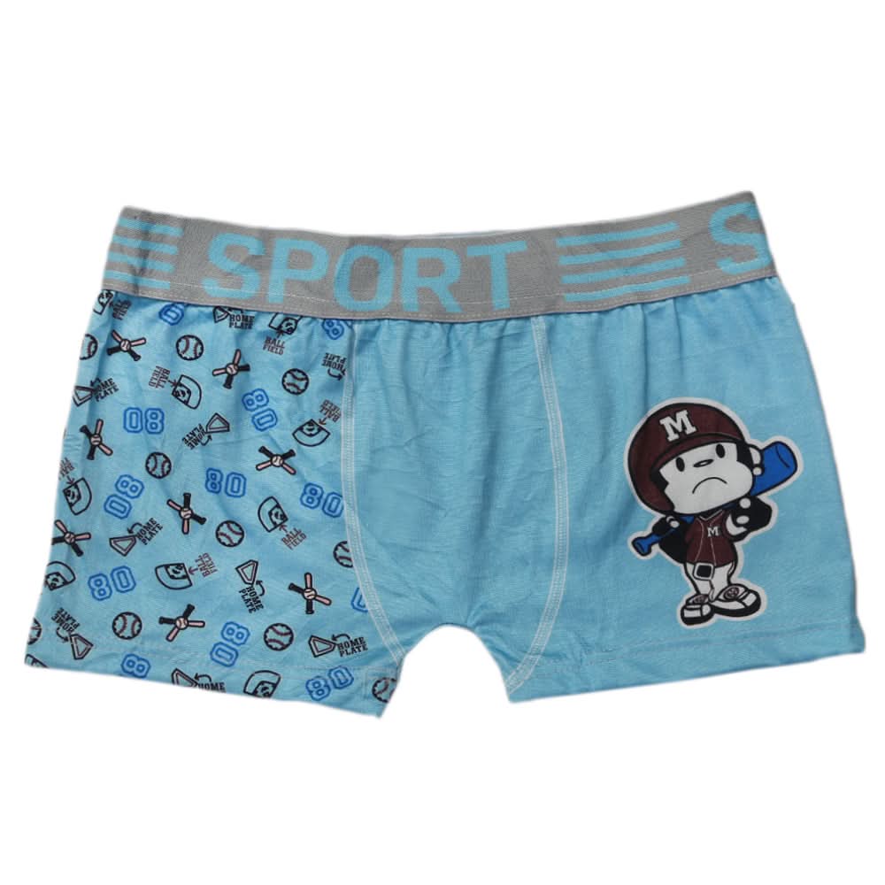 Boys Boxer Mix Print - Light Blue, Boys Underwear, Chase Value, Chase Value