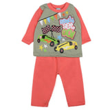 Boys Full Sleeves 2 Pcs Suit - Pink, Kids, Boys Sets And Suits, Chase Value, Chase Value