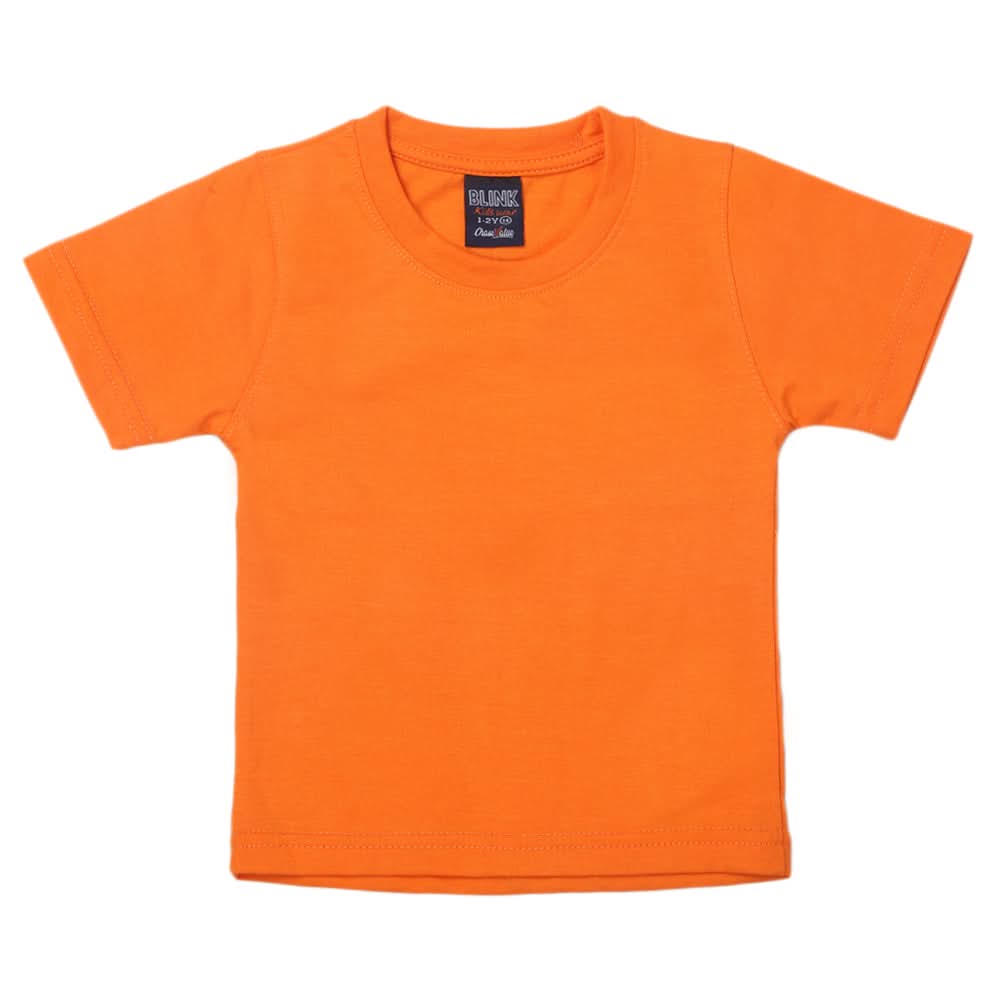 Boys Half Sleeves Logo T-Shirt - Orange, Kids, Boys T-Shirts, Chase Value, Chase Value