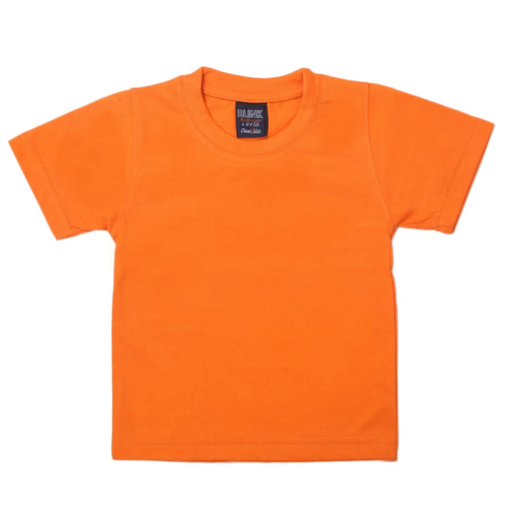 Boys Half Sleeves Logo T-Shirt - Orange, Kids, Boys T-Shirts, Chase Value, Chase Value