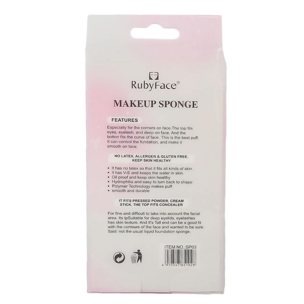 Ruby Face Makeup Sponge 3 Pcs Set (SP03), Beauty & Personal Care, Brushes And Applicators, Chase Value, Chase Value