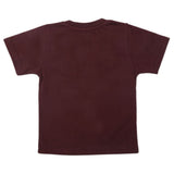 Boys Half Sleeves Logo T-Shirt - Maroon, Kids, Boys T-Shirts, Chase Value, Chase Value