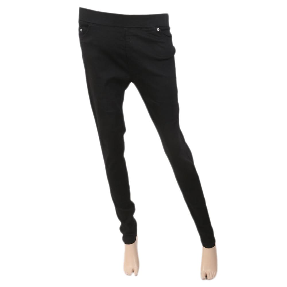 Women's Jagging Denim Pant - Black, Women's, Pants & Tights, Chase Value, Chase Value