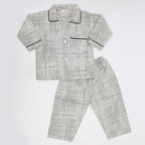 Boys Full Sleeves Night Suit - Grey, Kids, Boys Sets And Suits, Chase Value, Chase Value