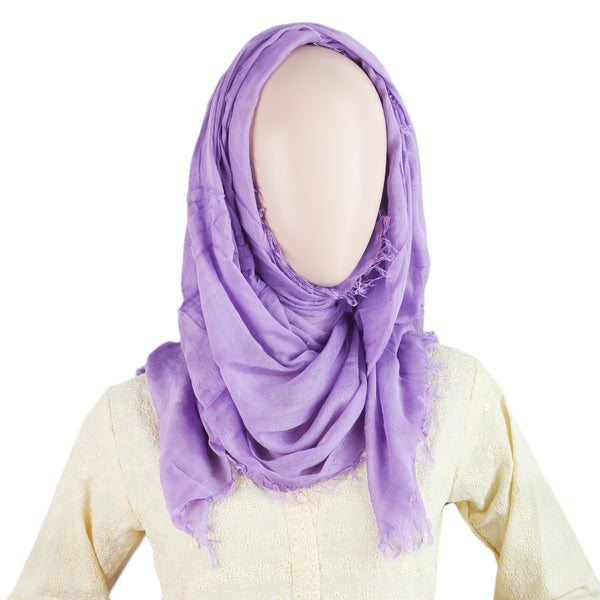 Women Lawn Scarf - T1 - Purple, Women, Shawls And Scarves, Chase Value, Chase Value