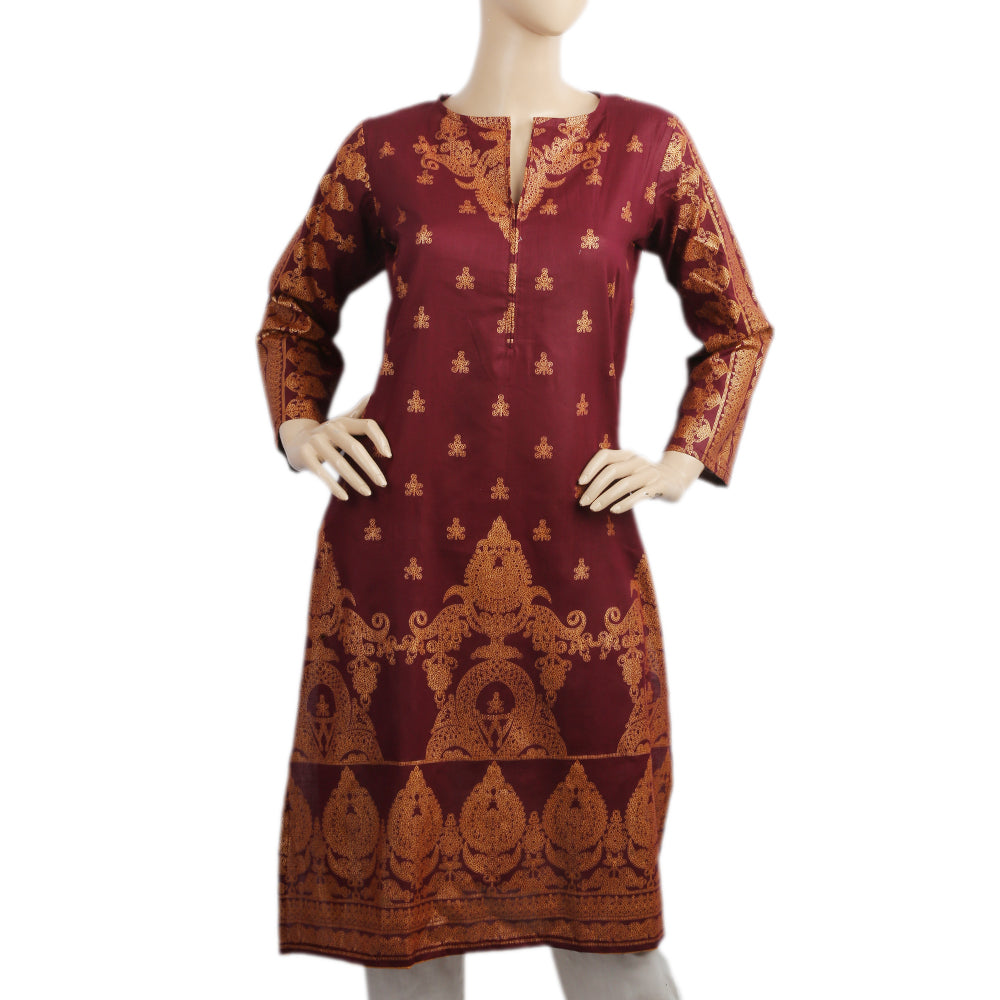 Women's Lawn Unstitched Kurti - C, Women, Unstitched Kurti, Chase Value, Chase Value