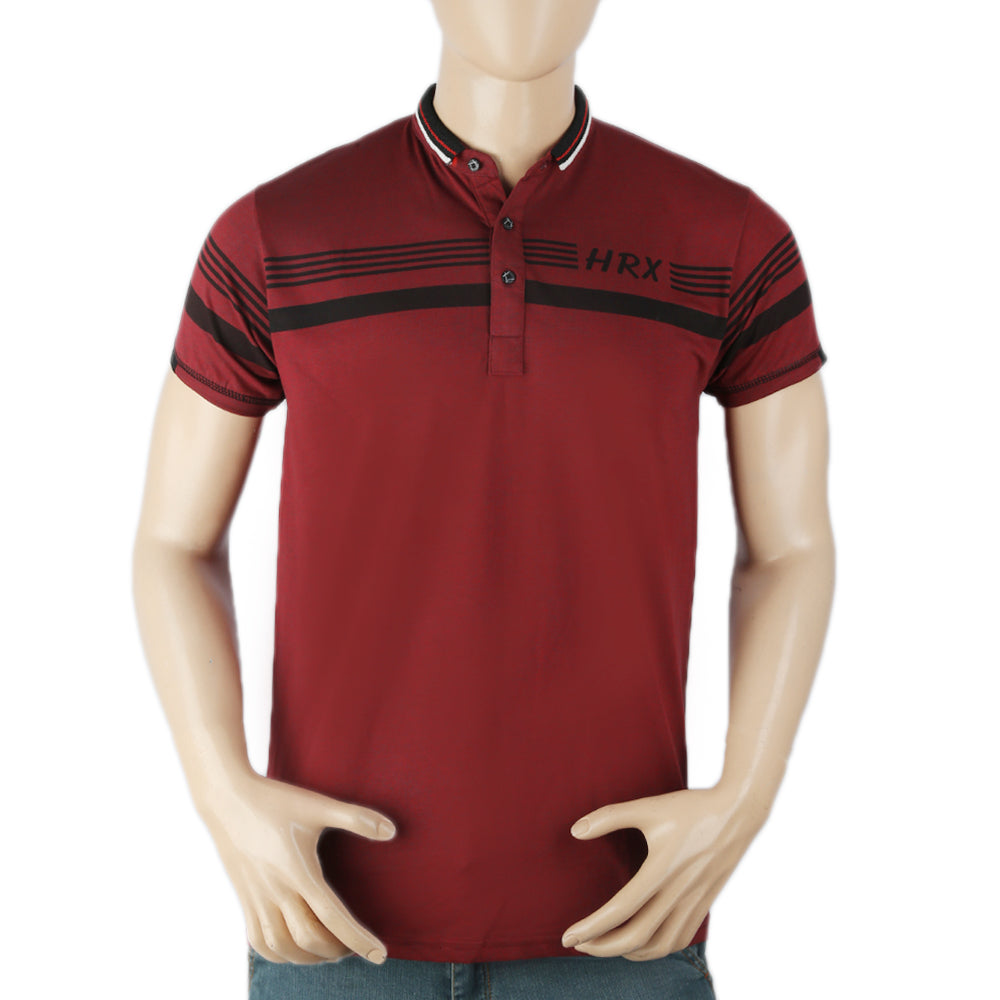 Men's Half Sleeves Polo T-Shirt - Maroon, Men, T-Shirts And Polos, Chase Value, Chase Value