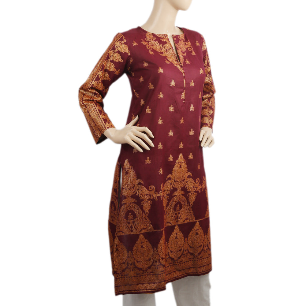 Women's Lawn Unstitched Kurti - C, Women, Unstitched Kurti, Chase Value, Chase Value