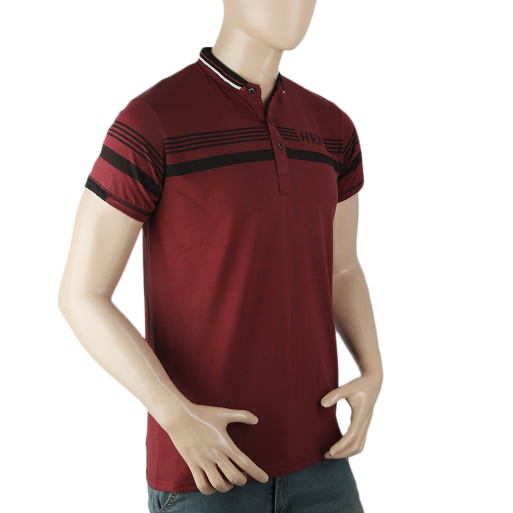Men's Half Sleeves Polo T-Shirt - Maroon, Men, T-Shirts And Polos, Chase Value, Chase Value