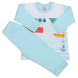 Boys Full Sleeves 2 Pcs Suit - Light Blue, Kids, Boys Sets And Suits, Chase Value, Chase Value