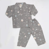 Boys Full Sleeves Night Suit - Grey, Kids, Boys Sets And Suits, Chase Value, Chase Value
