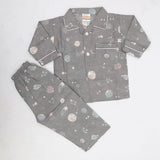Boys Full Sleeves Night Suit - Grey, Kids, Boys Sets And Suits, Chase Value, Chase Value