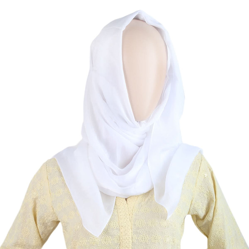Women Plain Scarf - White, Women, Shawls And Scarves, Chase Value, Chase Value