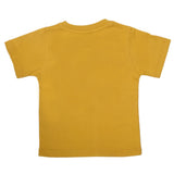 Boys Half Sleeves Logo T-Shirt - Mustard, Kids, Boys T-Shirts, Chase Value, Chase Value