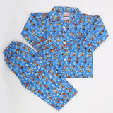 Boys Full Sleeves Night Suit - Blue, Kids, Boys Sets And Suits, Chase Value, Chase Value