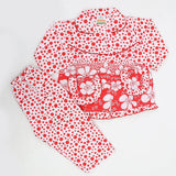 Girls Night Suit - Red, Kids, Girls Sets And Suits, Chase Value, Chase Value