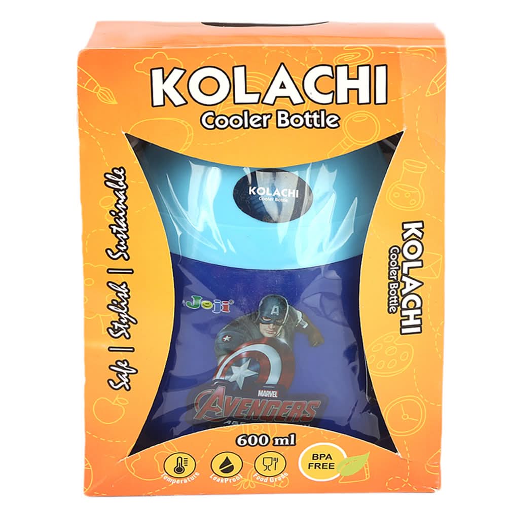 School Water Bottle 600ml - Blue, Kids, Tiffin Boxes And Bottles, Chase Value, Chase Value