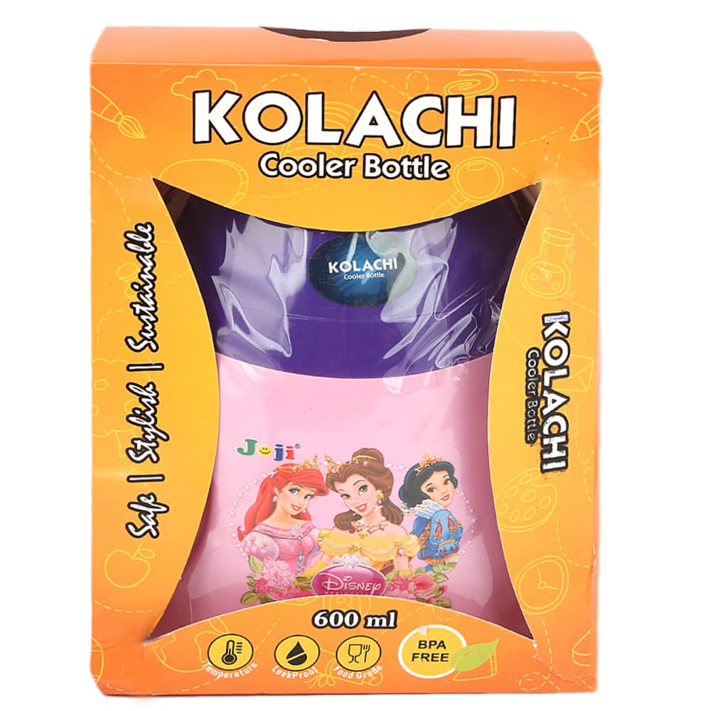 School Water Bottle 600ml - Pink, Kids, Tiffin Boxes And Bottles, Chase Value, Chase Value