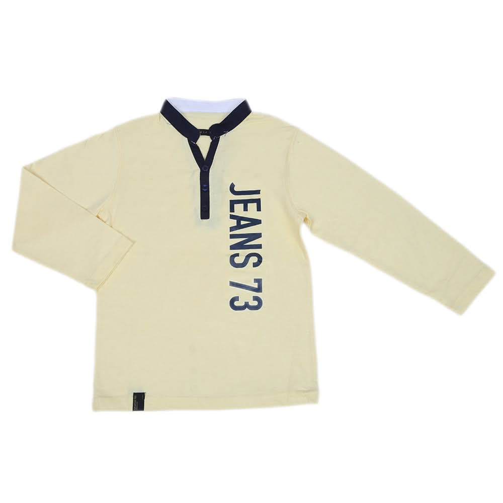 Boys Full Sleeves T-Shirt - Yellow, Kids, Boys T-Shirts, Chase Value, Chase Value