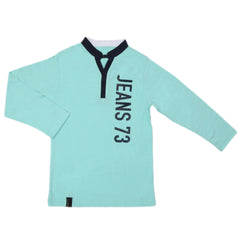 Boys Full Sleeves T-Shirt - Cyan, Kids, Boys T-Shirts, Chase Value, Chase Value