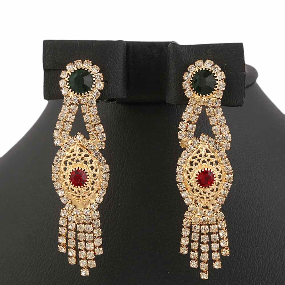 Women's Jewellery Set  - Golden & Green, Women, Jewellery Set, Chase Value, Chase Value