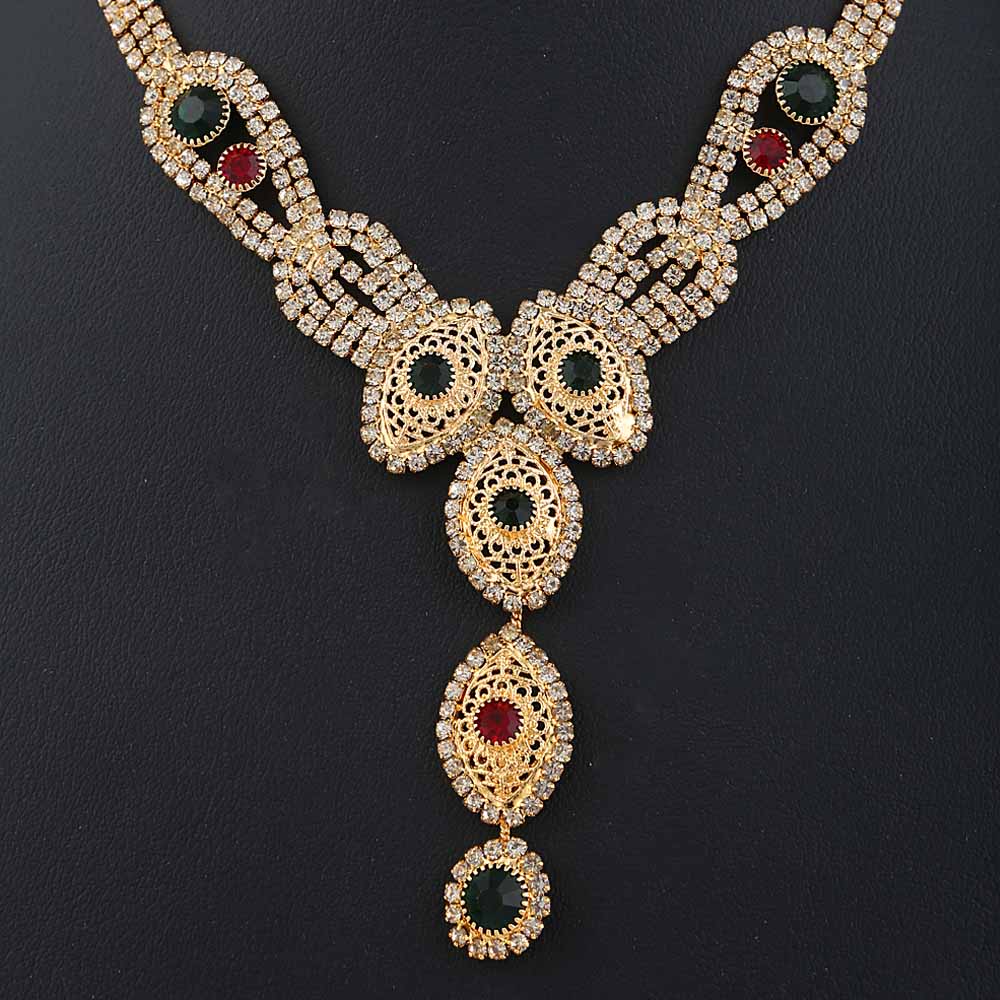 Women's Jewellery Set  - Golden & Green, Women, Jewellery Set, Chase Value, Chase Value