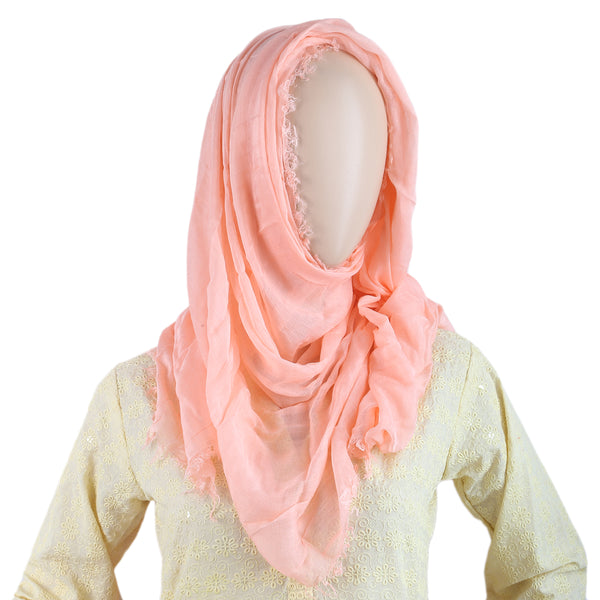 Women Lawn Scarf - T1 - Pink, Women, Shawls And Scarves, Chase Value, Chase Value
