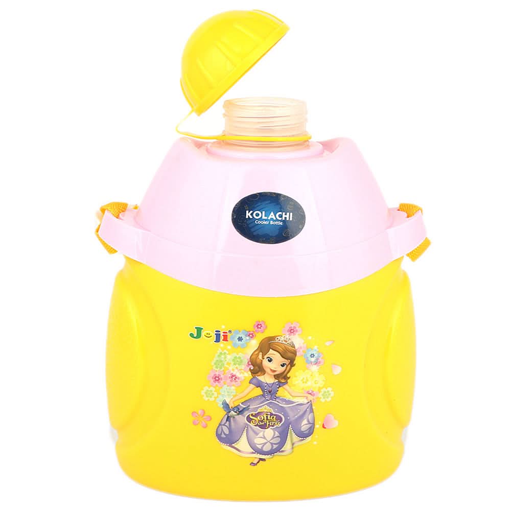 School Water Bottle 600ml - Yellow, Kids, Tiffin Boxes And Bottles, Chase Value, Chase Value