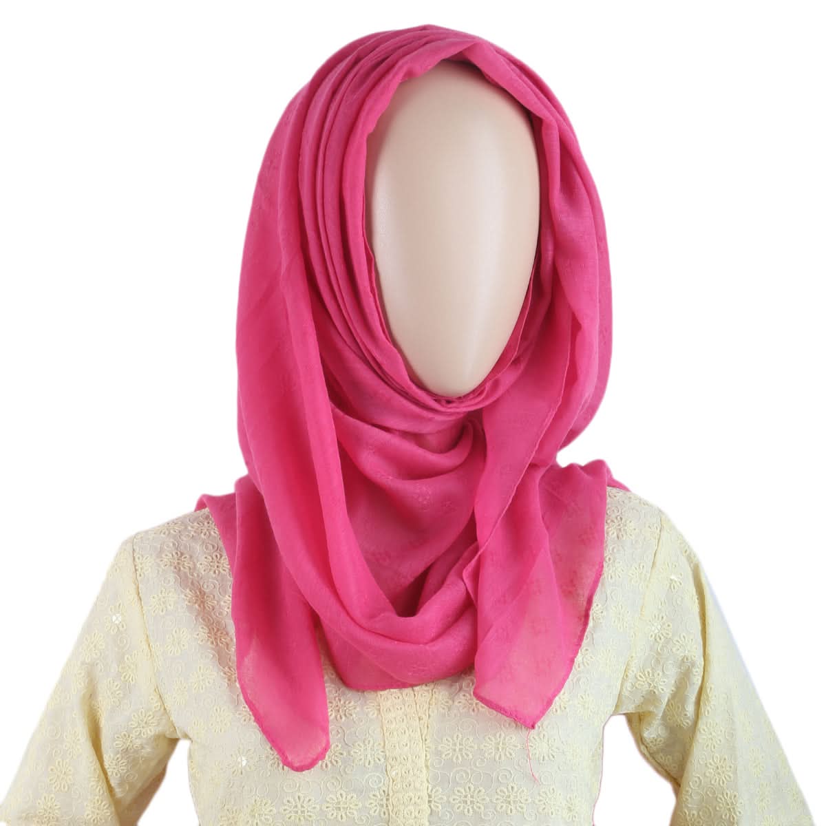 Women Lawn Scarf - T1 - Pink, Women, Shawls And Scarves, Chase Value, Chase Value