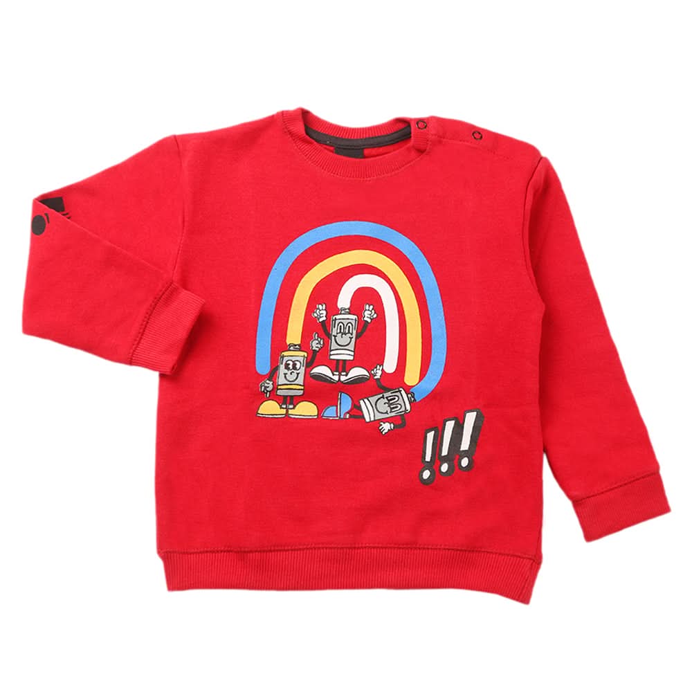 Boys Sweat Shirt - Red, Boys Hoodies & Sweat Shirts, Chase Value, Chase Value