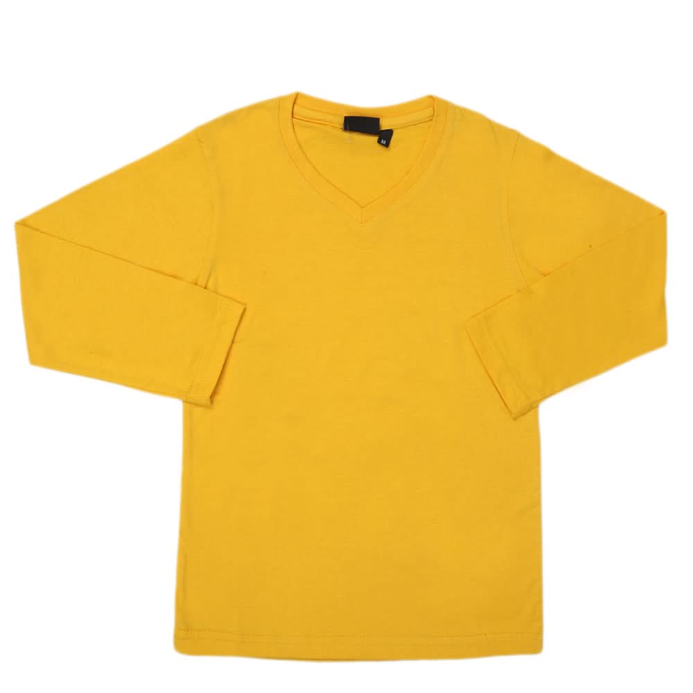 Boys Full Sleeves T-Shirt - Yellow, Kids, Boys T-Shirts, Chase Value, Chase Value