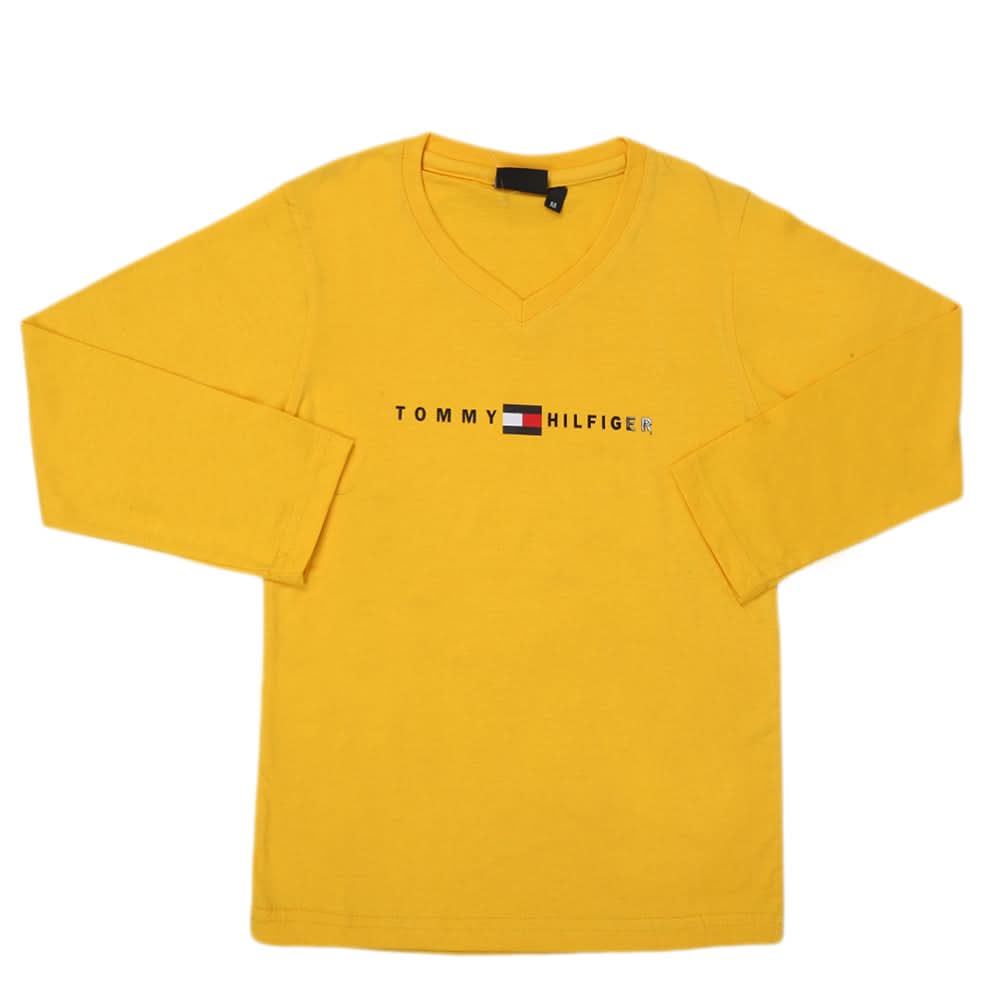 Boys Full Sleeves T-Shirt - Yellow, Kids, Boys T-Shirts, Chase Value, Chase Value