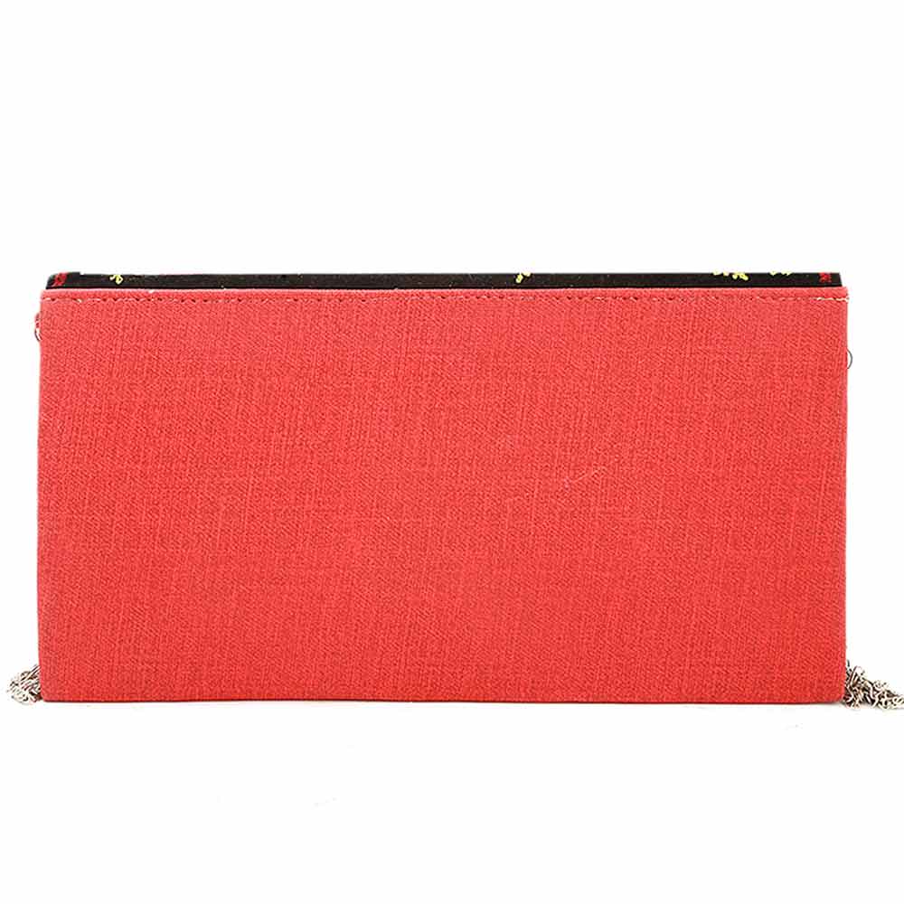 Women's Embroidered Clutch (9035) - Red, Women, Clutches, Chase Value, Chase Value