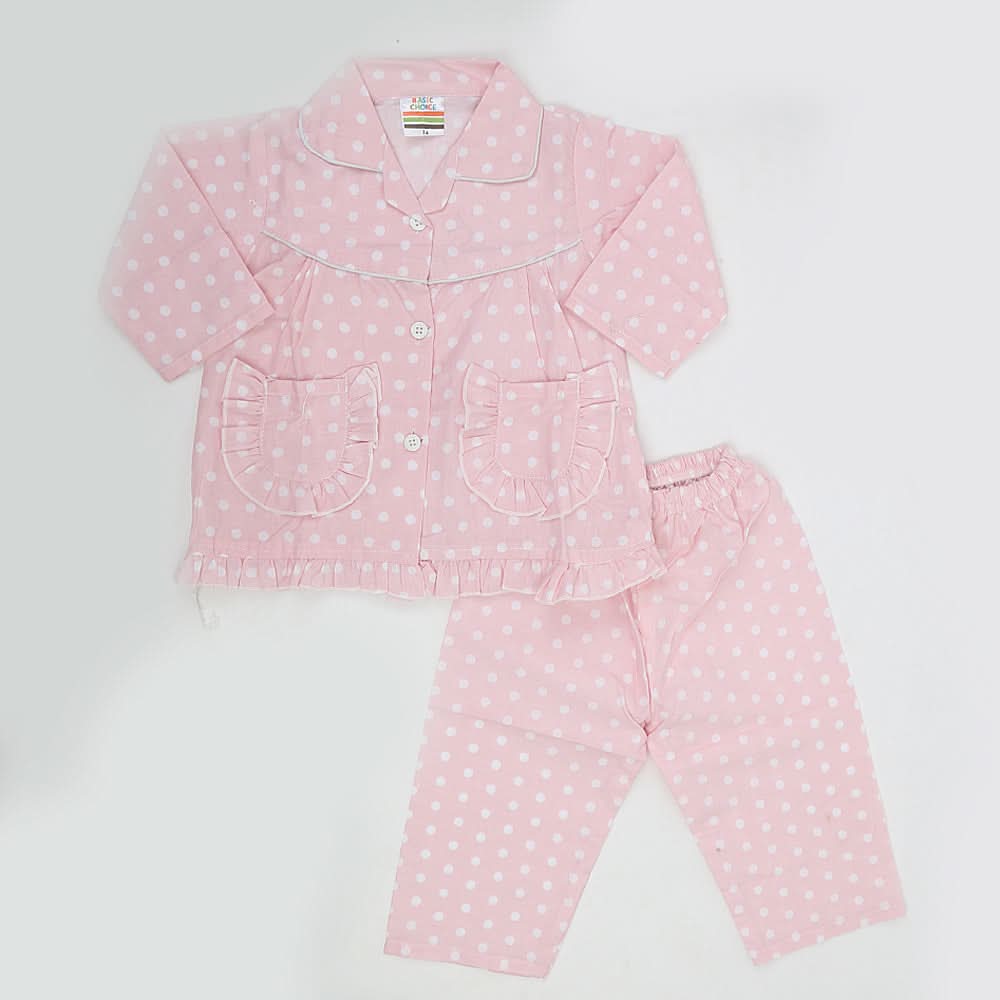 Girls Night Suit - Light Pink, Kids, Girls Sets And Suits, Chase Value, Chase Value