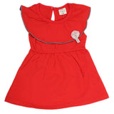 Newborn Girls Frock - Red, Kids, NB Girls Frocks, Chase Value, Chase Value