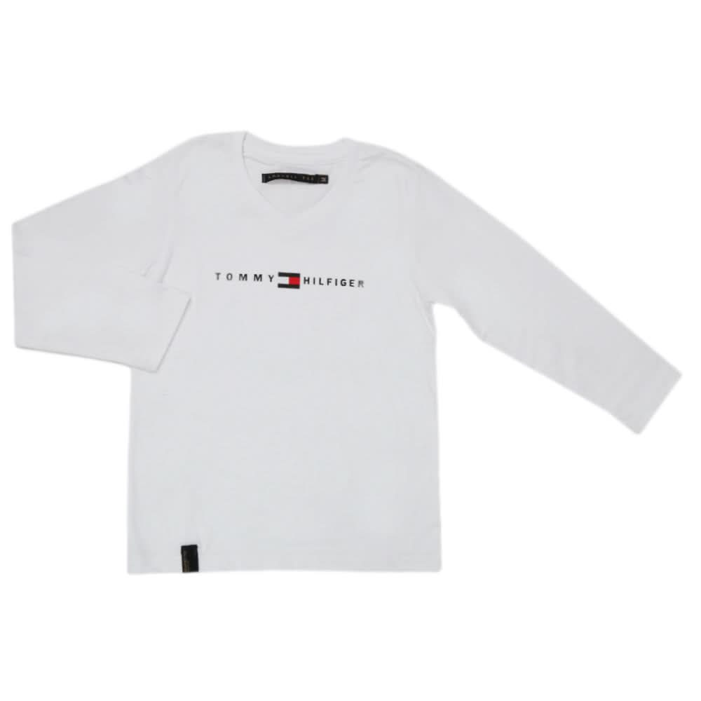 Boys Full Sleeves T-Shirt - White, Kids, Boys T-Shirts, Chase Value, Chase Value