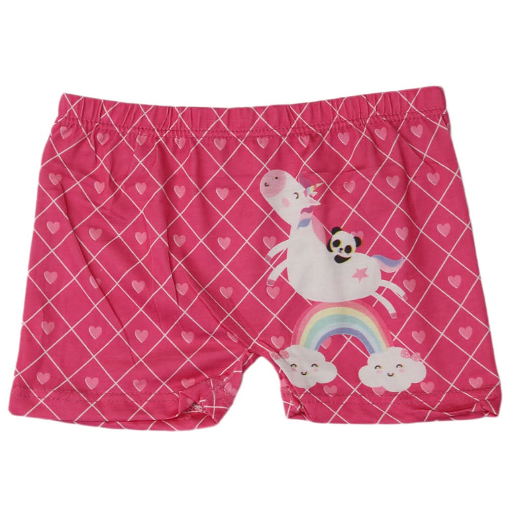 Girls Boxer Mix Print - Dark Pink, Kids, Panties And Briefs, Chase Value, Chase Value