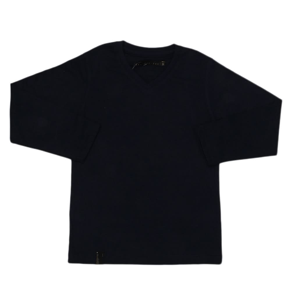 Boys Full Sleeves T-Shirt - Navy Blue, Kids, Boys T-Shirts, Chase Value, Chase Value