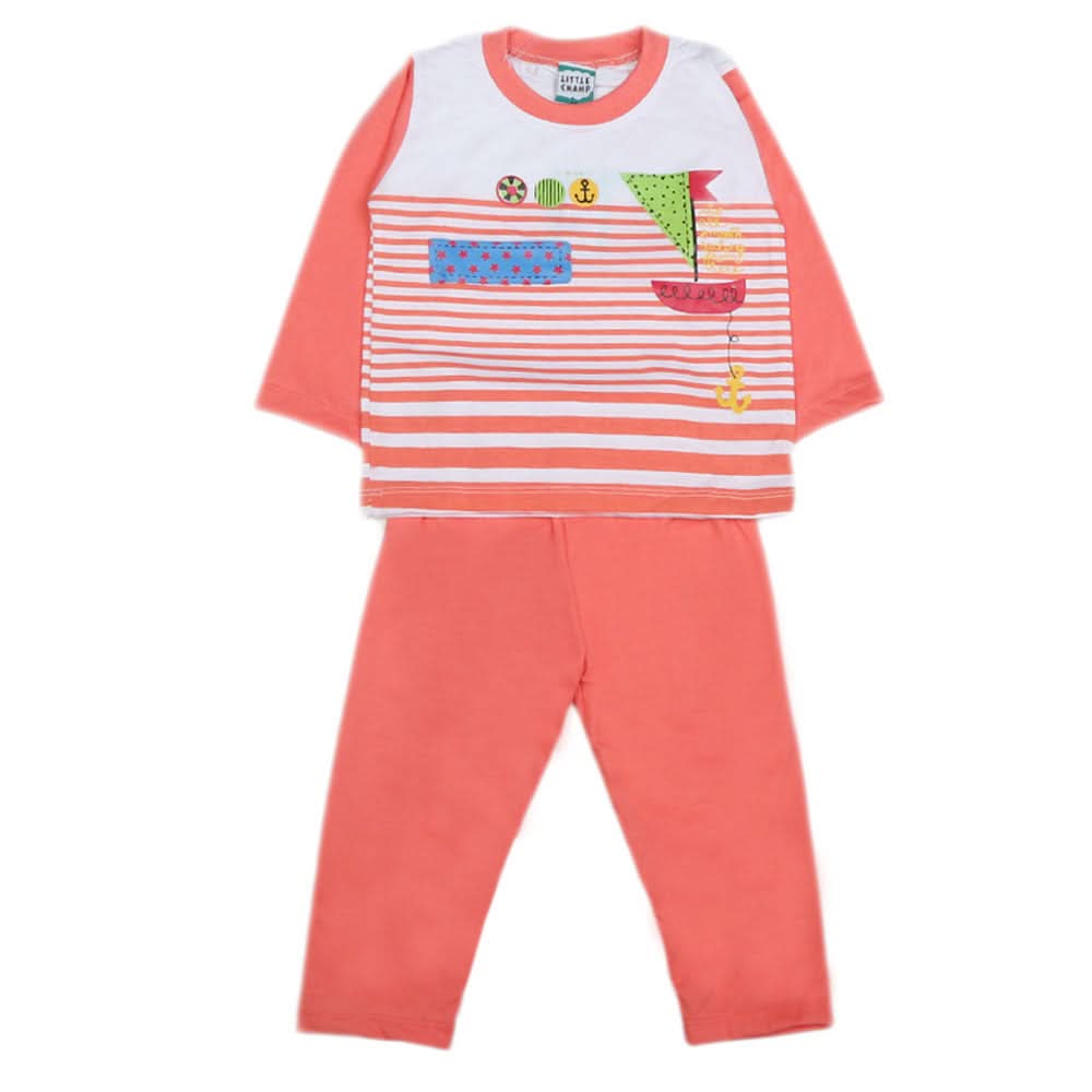 Boys Full Sleeves 2 Pcs Suit - Pink, Kids, Boys Sets And Suits, Chase Value, Chase Value