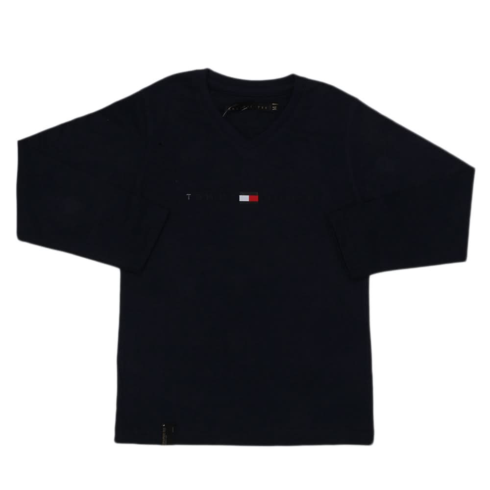 Boys Full Sleeves T-Shirt - Navy Blue, Kids, Boys T-Shirts, Chase Value, Chase Value