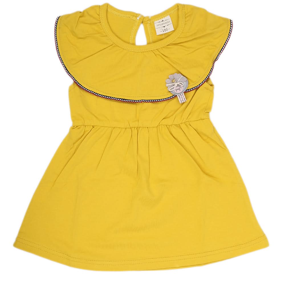 Newborn Girls Frock - Yellow, Kids, NB Girls Frocks, Chase Value, Chase Value