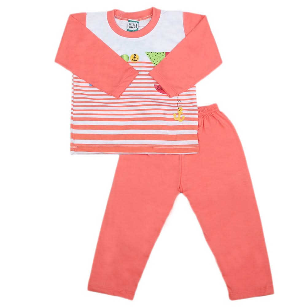 Boys Full Sleeves 2 Pcs Suit - Pink, Kids, Boys Sets And Suits, Chase Value, Chase Value