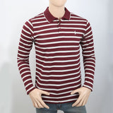Men's Full Sleeves Y/D Polo T-Shirt - Maroon, Men, T-Shirts And Polos, Chase Value, Chase Value
