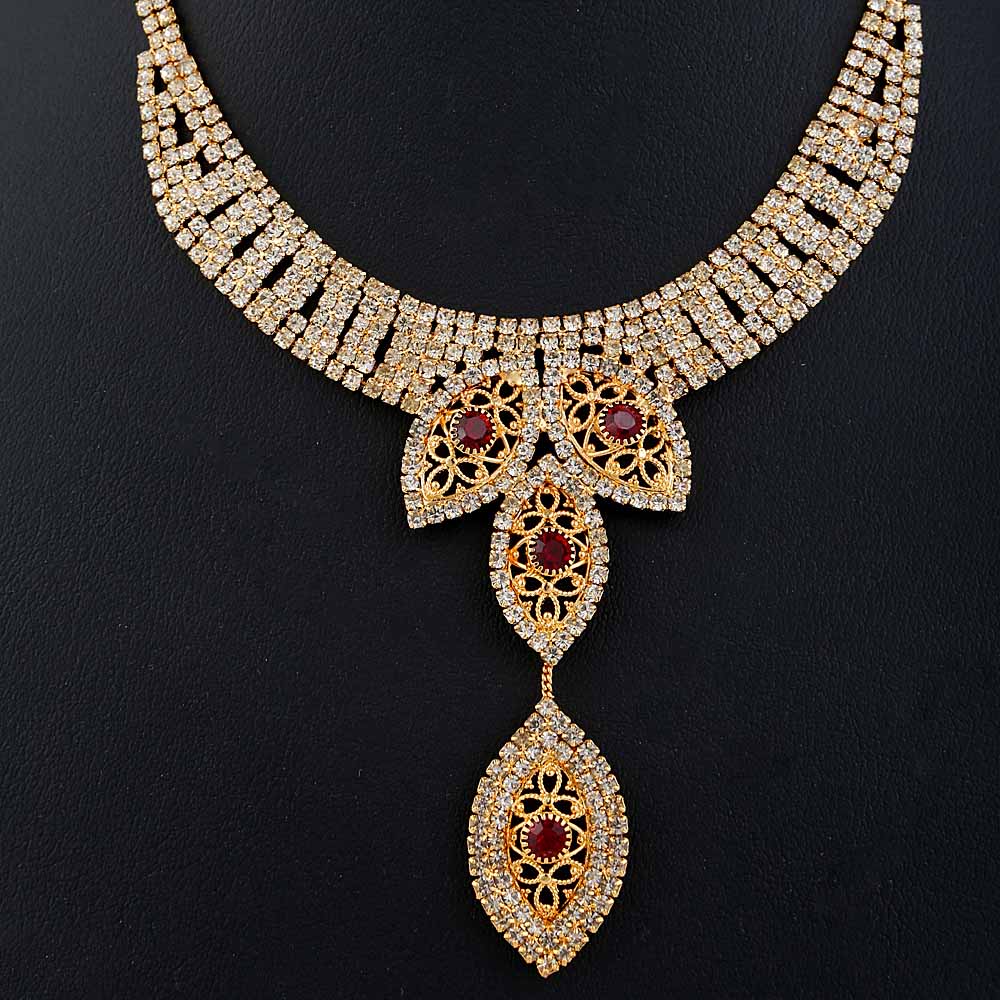 Women's Jewellery Set  - Golden & Maroon, Women, Jewellery Set, Chase Value, Chase Value