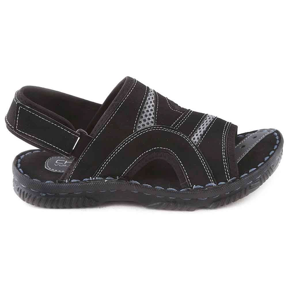 Men's Sandal (222) - Black, Men, Sandals, Chase Value, Chase Value