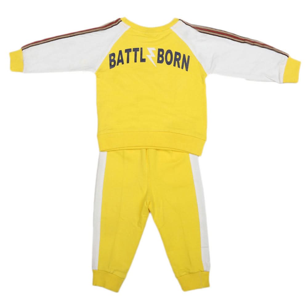 Boys Full Sleeves 2 Pcs Suit - Yellow, Kids, Boys Sets And Suits, Chase Value, Chase Value