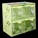 Spice Box 4 Pcs - Green, Crockery & Kitchenware, Chase Value, Chase Value