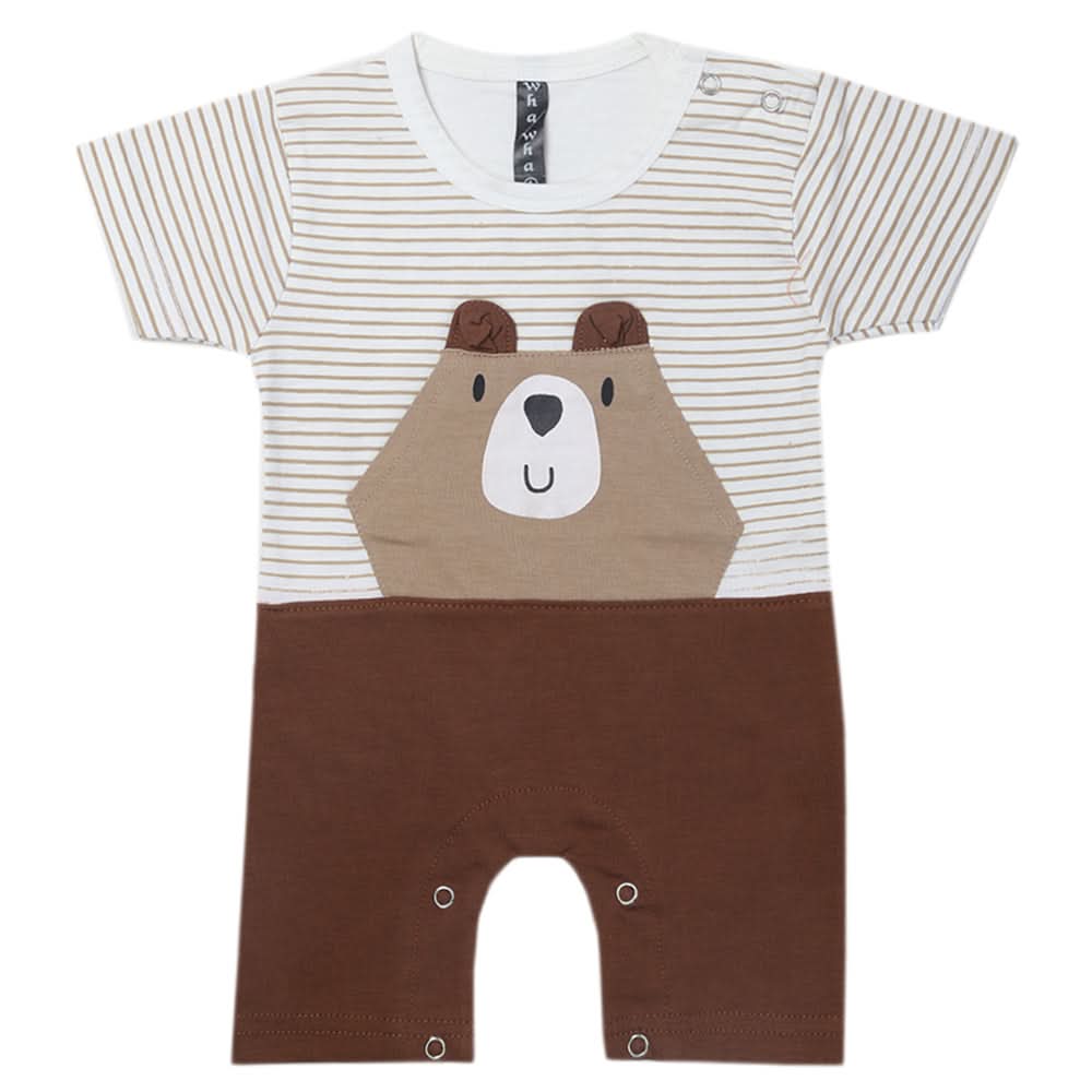 Newborn Boys Romper - Dark Brown, Kids, Newborn Boys Rompers, Chase Value, Chase Value